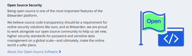 bitwarden.comのスクリーンショット